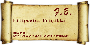 Filipovics Brigitta névjegykártya